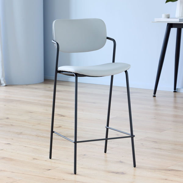 Lucia : Bar Stool Ice Grey