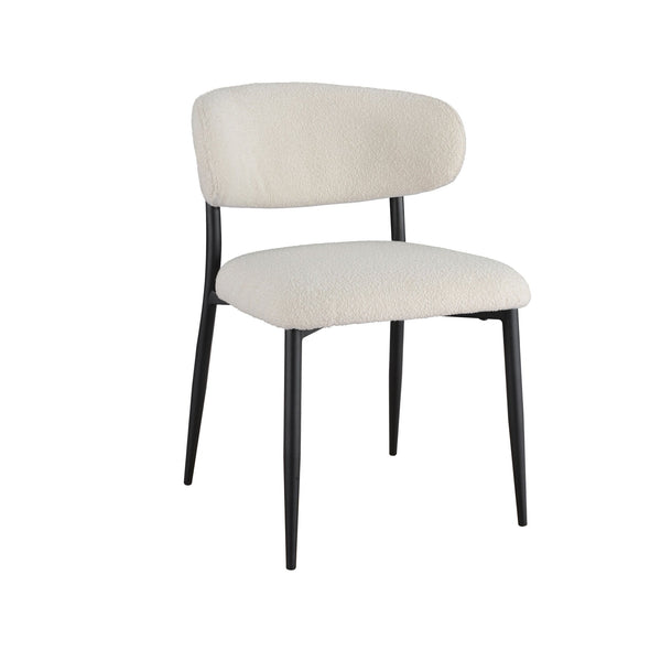 Milan: Dining Chair Off White Fabric