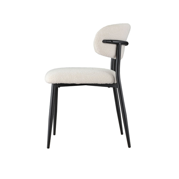 Milan: Dining Chair Off White Fabric