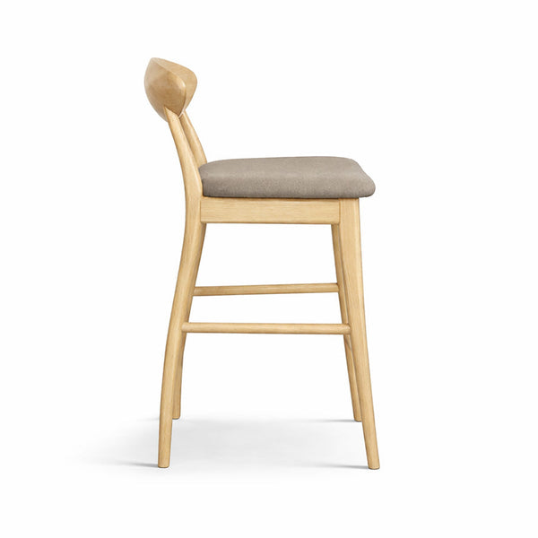 Moon : Bar Stool Natural Wood
