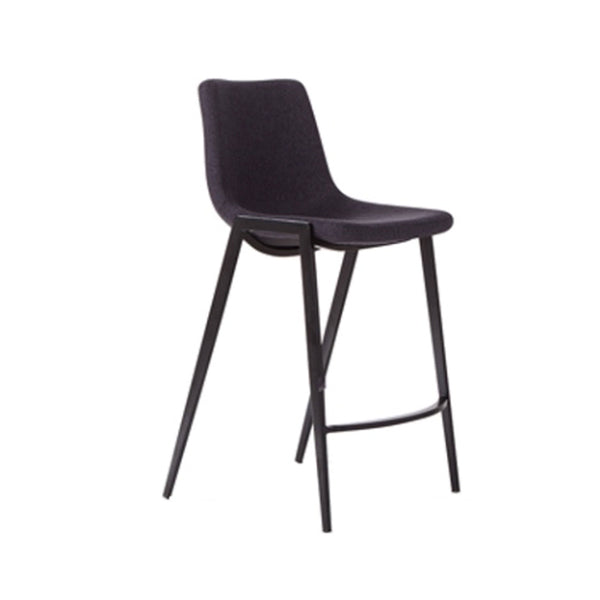 Nadia : Bar Stool Black Frame Black Seat