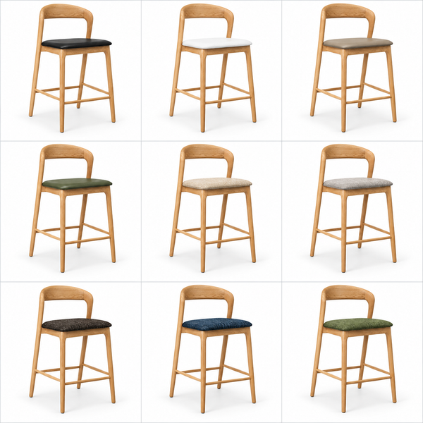 Shannen : Bar Stool Natural Ash