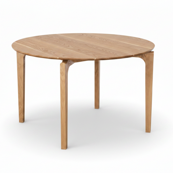 Nordic Dining Table Round 1.2m in Natural Oak Colour Modern Scandinavian Design