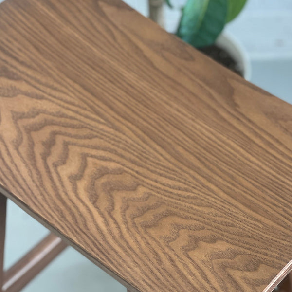 Norway : Dining Chair Upholstered Seat Light Walnut
