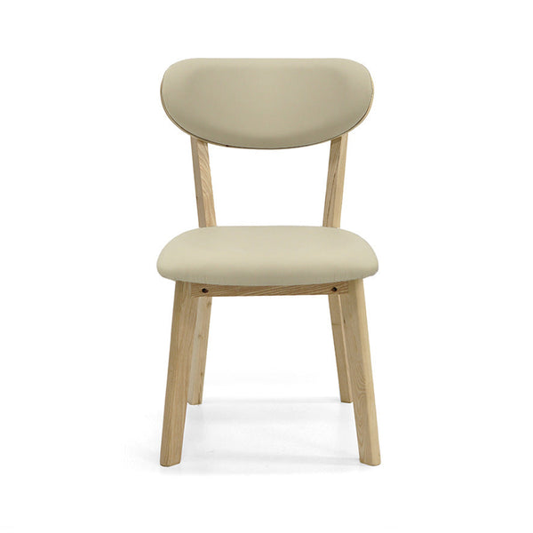Oliver : Dining Chair Ash Frame with Mouton Leather