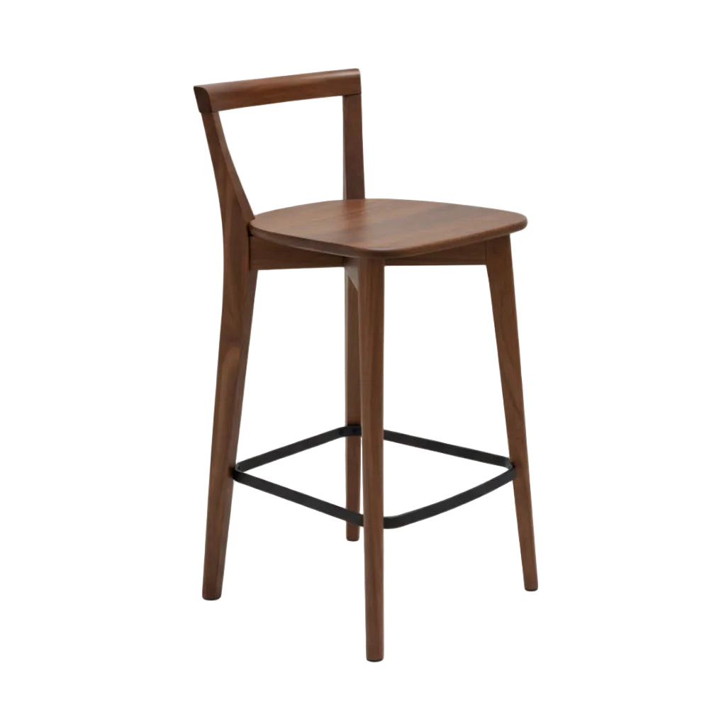 Oslo : Bar Stool Blackwood Timber Seat