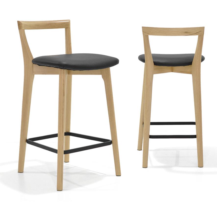 Oslo Bar Stool Black PU Seat