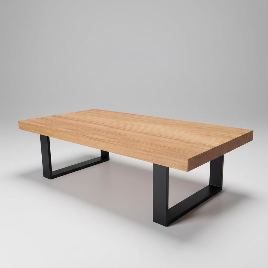 Panama : Coffee Table in Messmate Hardwood close up