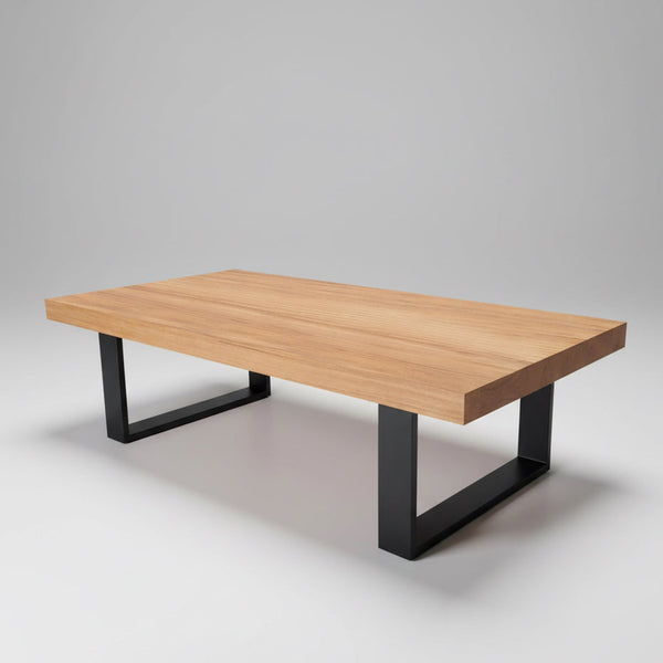Panama : Coffee Table in Messmate Hardwood close up