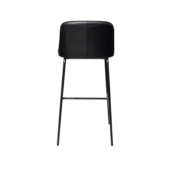 Peak : Bar Stool Black Leather