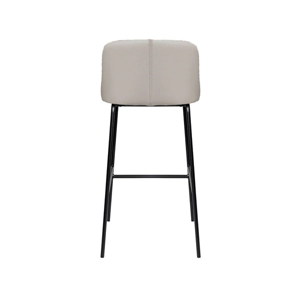 Peak : Bar Stool Pewter Leather