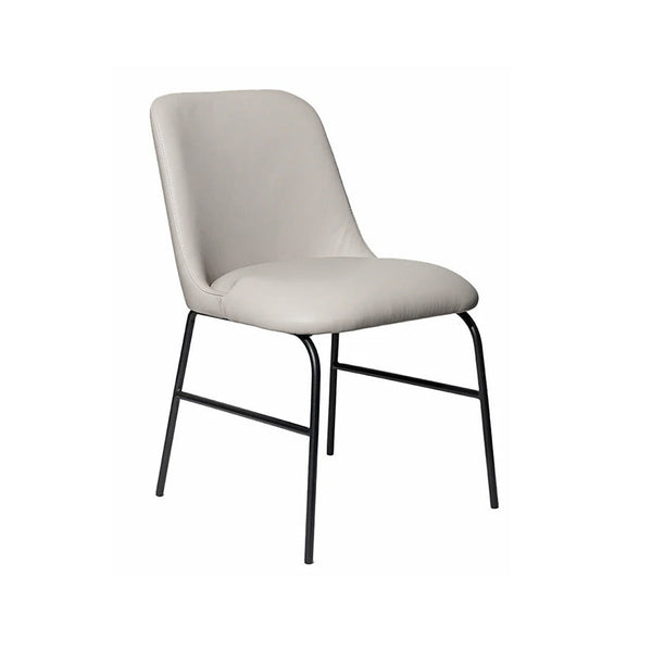 Peak : Dining Chair Pewter Leather
