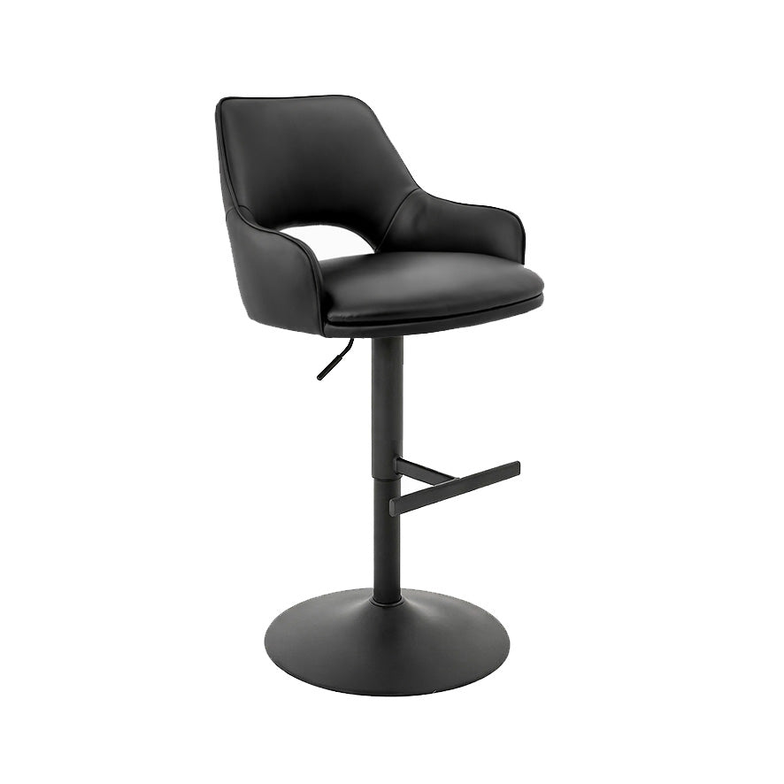 Petra : Bar Stool Black Pu