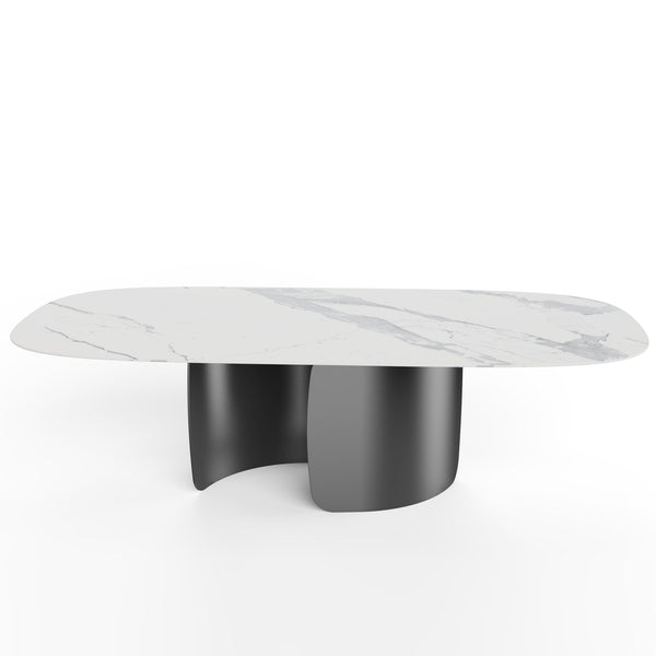 Petra : Dining Table with 8 Toulon Chairs