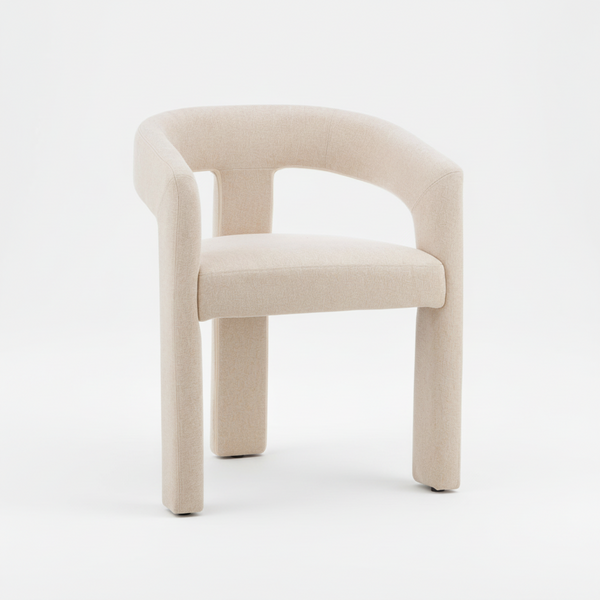 Beige chair on a white background