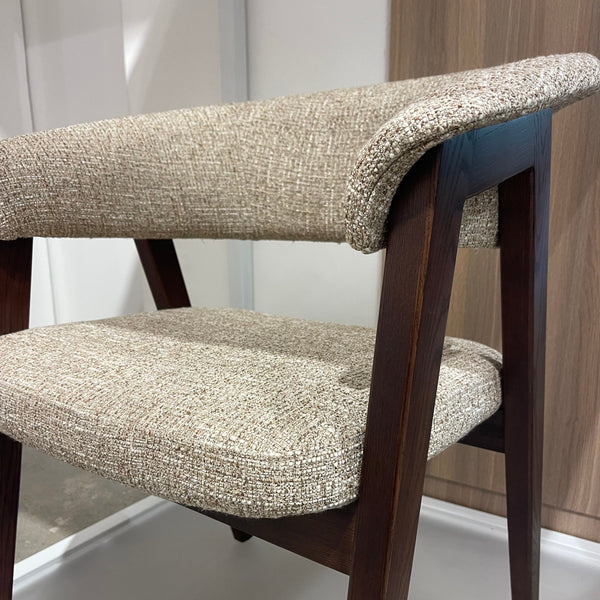 Revano : Dining Chair Dark Walnut Autumn Fabric