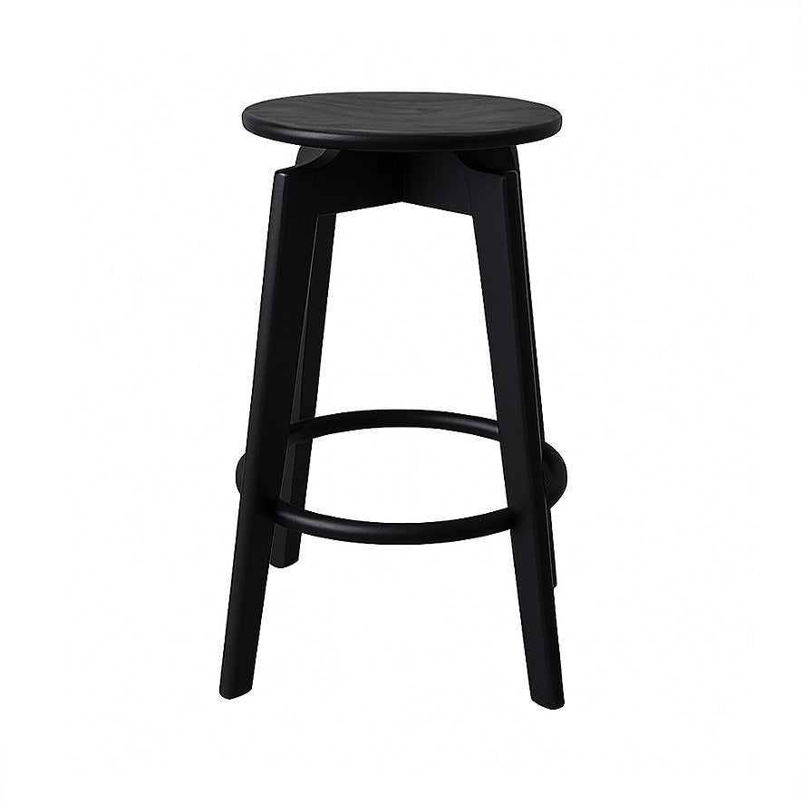 Sandown : Bar Stool Solid Seat Black