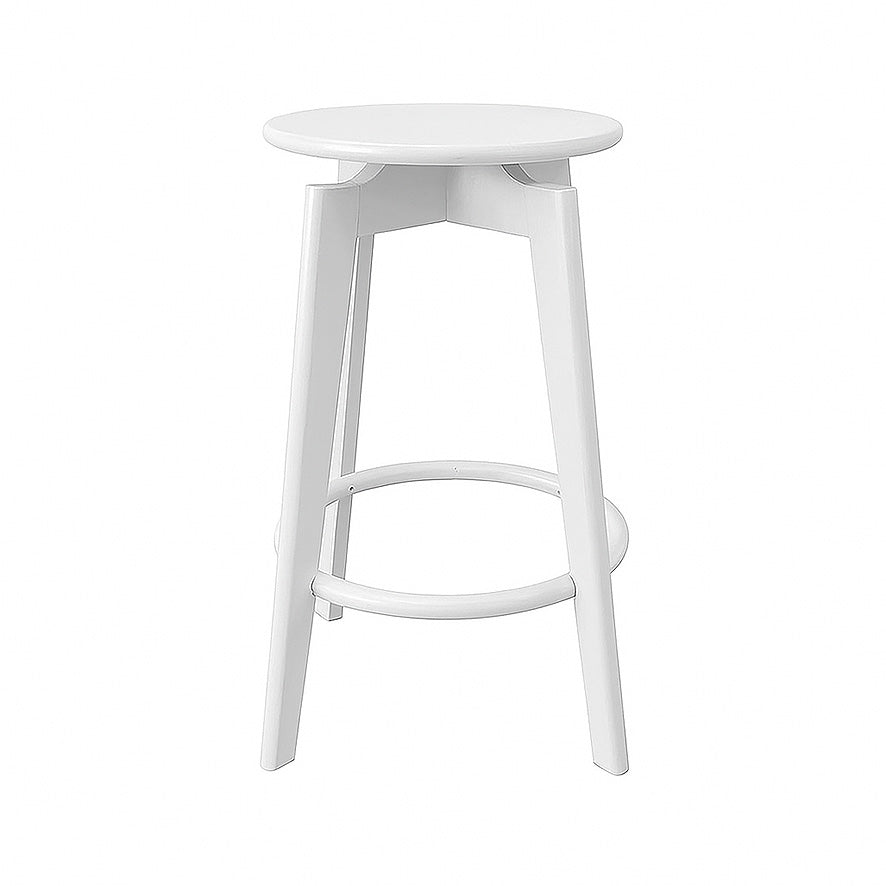 Sandown : Bar Stool Solid Seat White