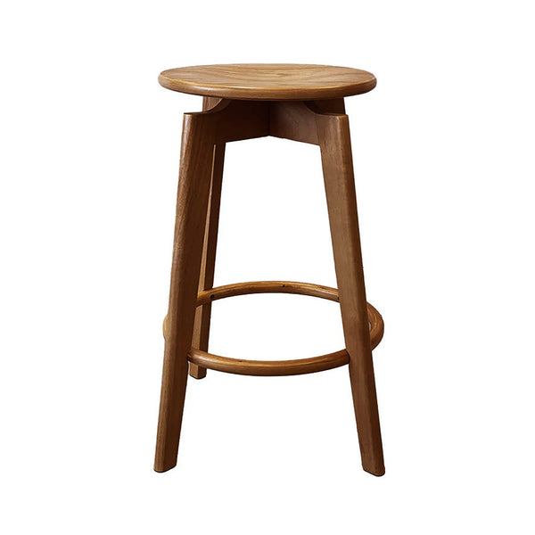 Sandown : Bar Stool Solid Seat Light Walnut