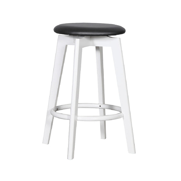 Sandown : Bar Stool Upholstered Seat White Frame