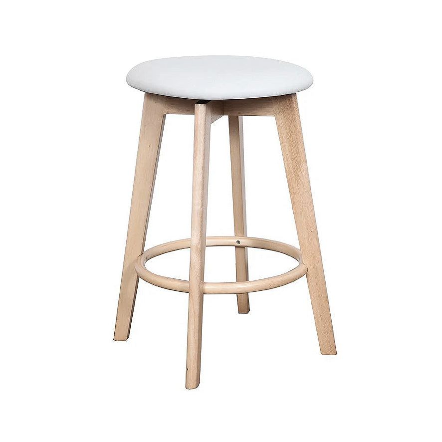 Sandown : Bar Stool Upholstered Seat Natural Frame