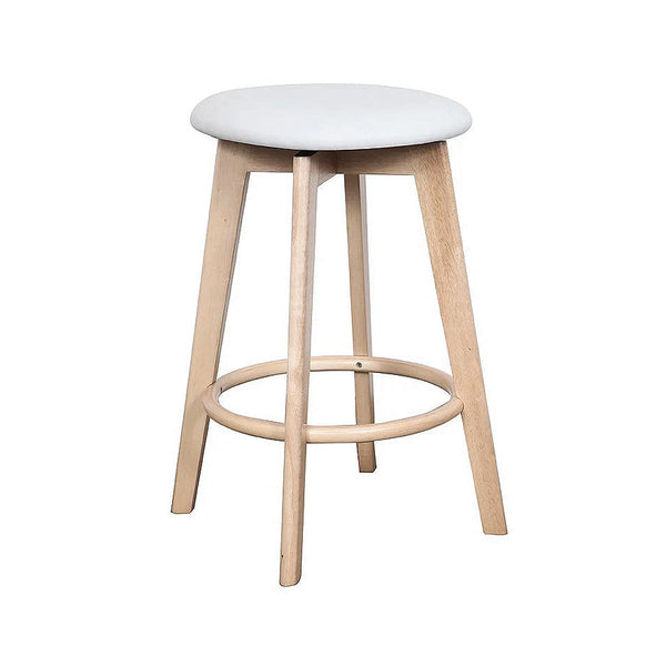 Sandown : Bar Stool Upholstered Seat Natural Frame