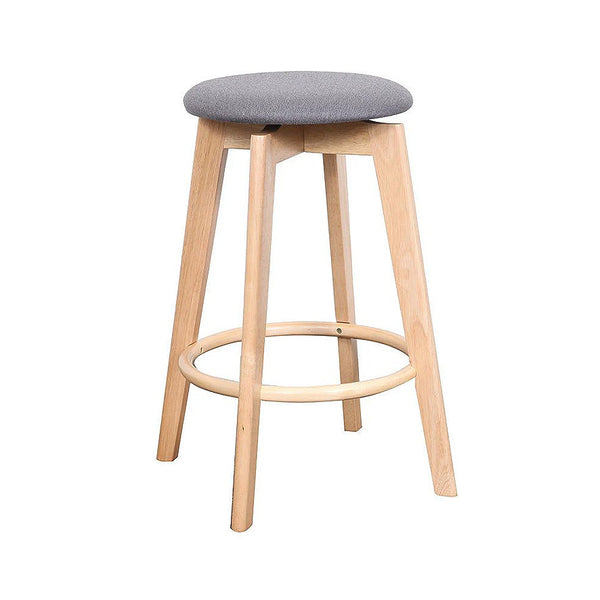 Sandown : Bar Stool Upholstered Seat Natural Frame