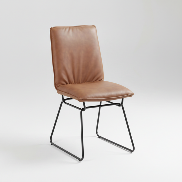 Detroit : Dining chair Papaya Pu