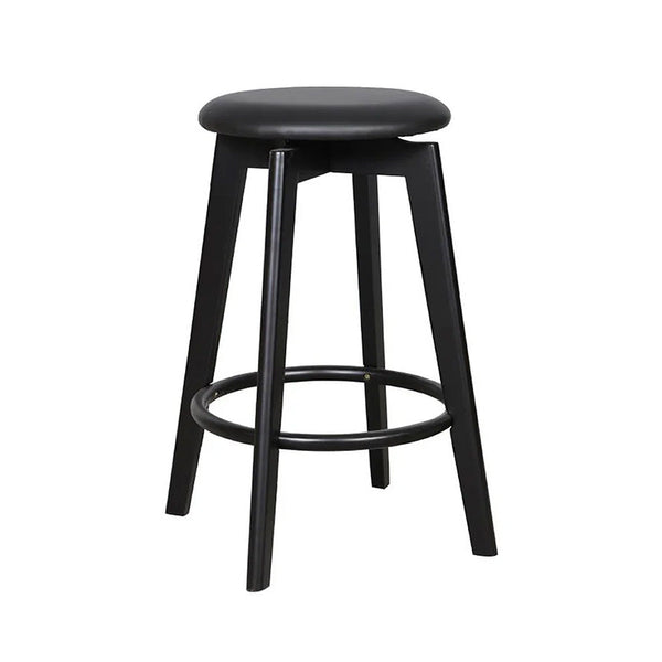 Sandown : Bar Stool Upholstered Seat Black Frame
