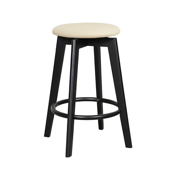 Sandown : Bar Stool Upholstered Seat Black Frame