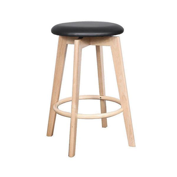 Sandown : Bar Stool Upholstered Seat Natural Frame