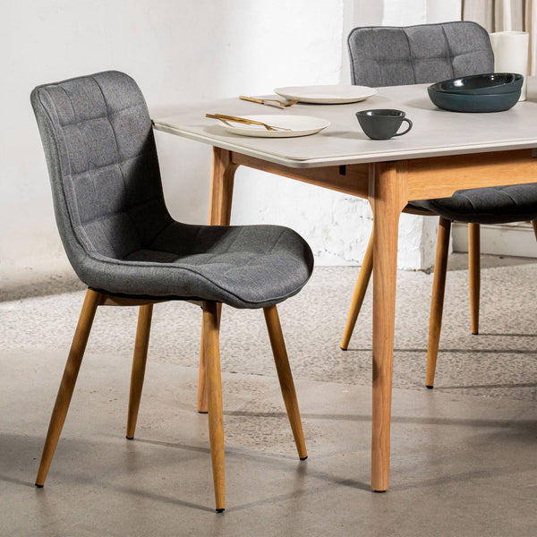 Sydney : Dining Chair Ash Fabric