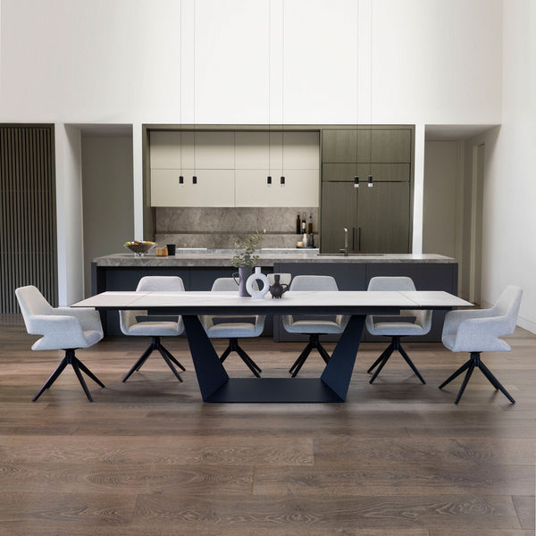 Symphony : Extension Dining Table with 8 Stella Chairs