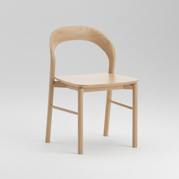 Willow : Dining Chair Oak Solid Seat