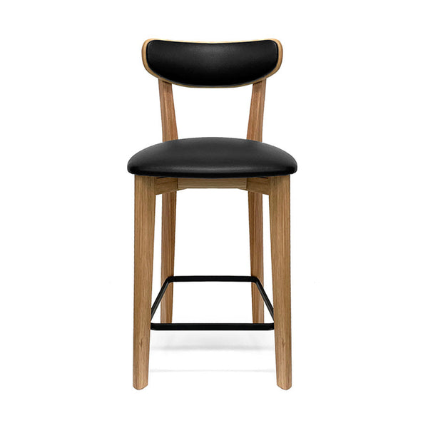Torquay : Bar Stool Black PU Seat