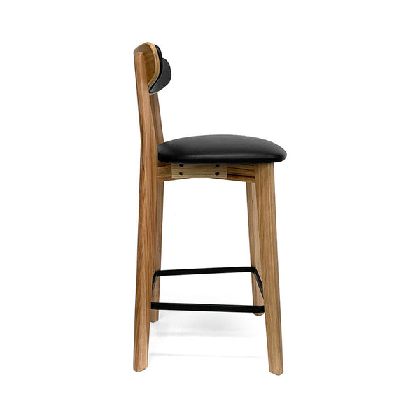 Torquay : Bar Stool Black PU Seat