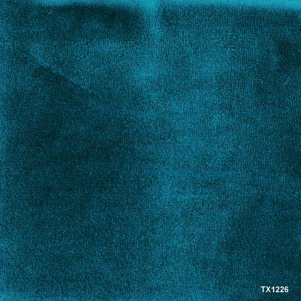 Sofa fabric swatch in teal blue, textured weave (TX1226)