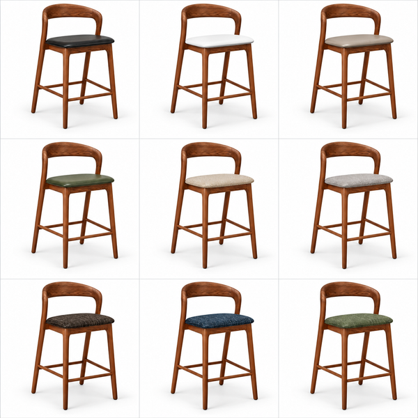 Shannen : Bar Stool Walnut