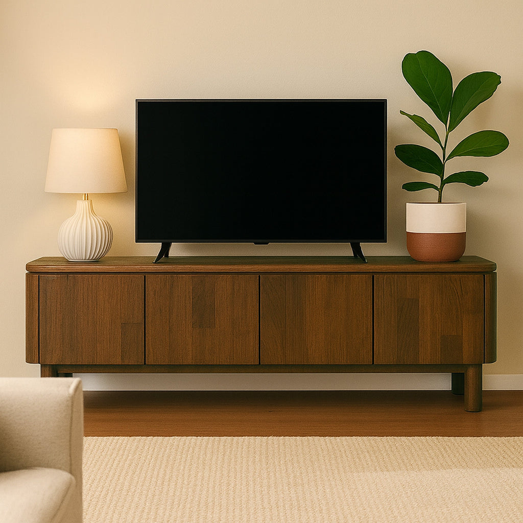 York : TV Unit Light Walnut 1.6m