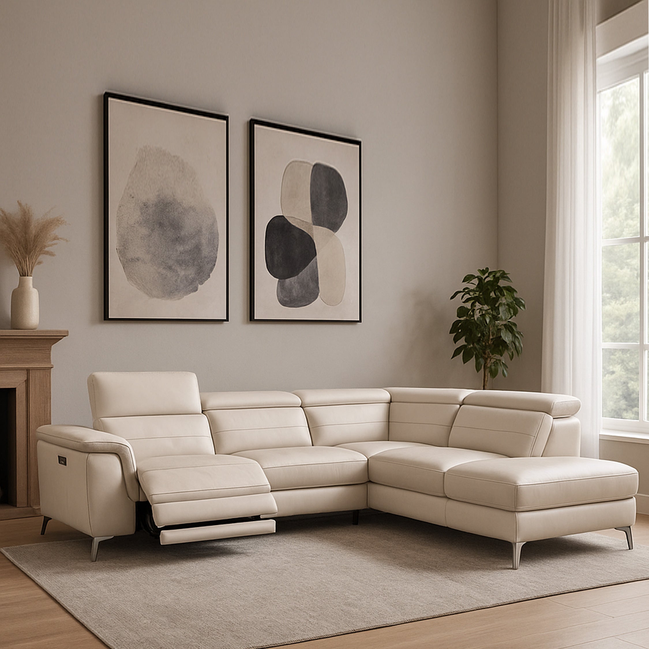 Zeta: Corner Chaise Electric Recliner Zeta: Corner Chaise Electric Recliner