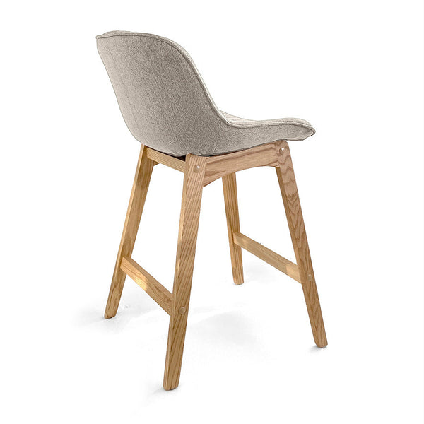 Zoe : Bar Stool Beige Fabric