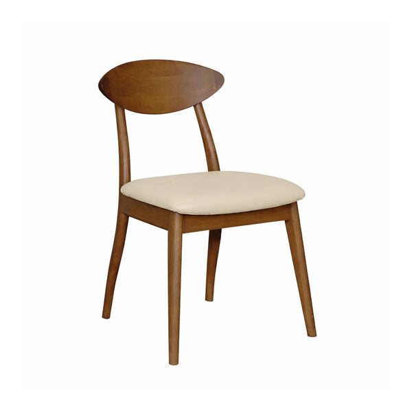 Moon : Dining Chair Light Walnut