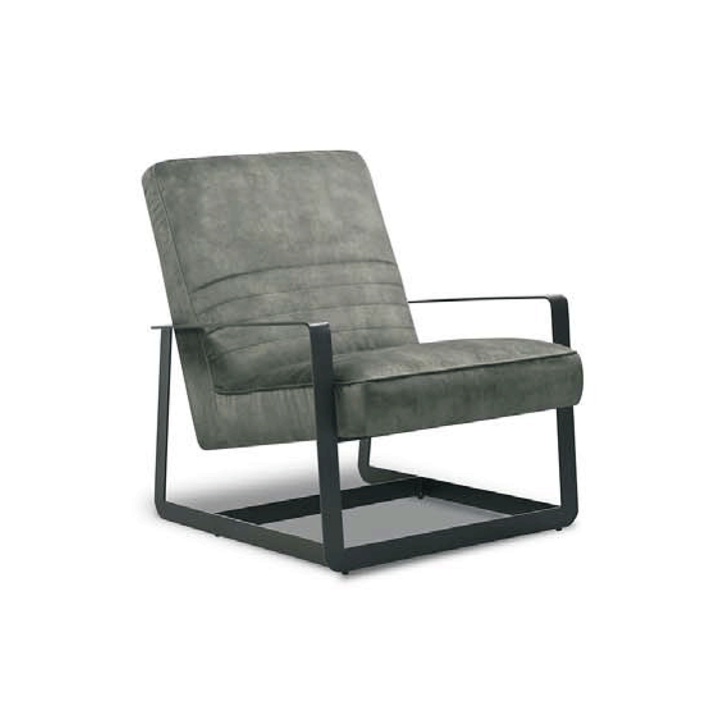 Aria accent chair grey fabric