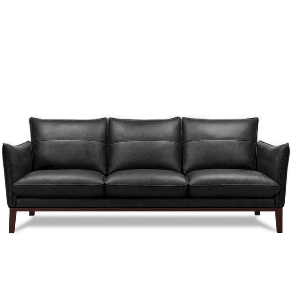 The Ariana sofa in black leather