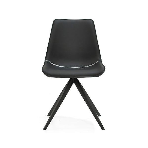 Astro : Dining Chair with Black Angled Legs