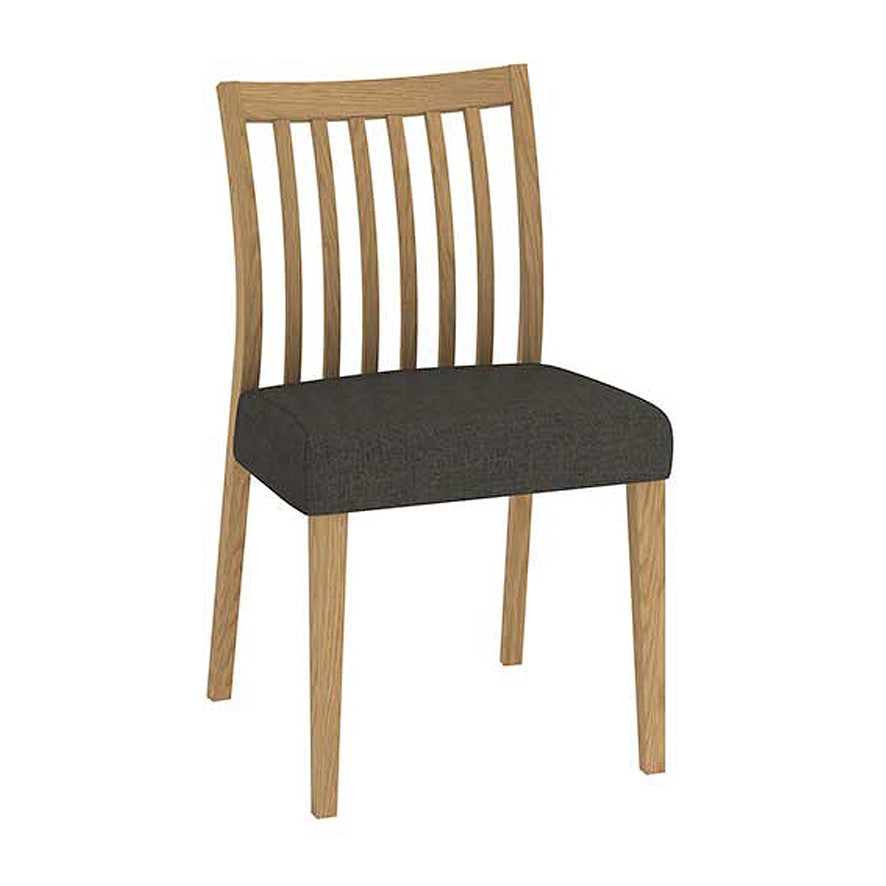 Bergen Oak: Low Slat Dining Chair in American white Oak timber - Modern Home Furniture