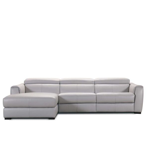 Baxter: 3 Seater chaise sofa in Leather