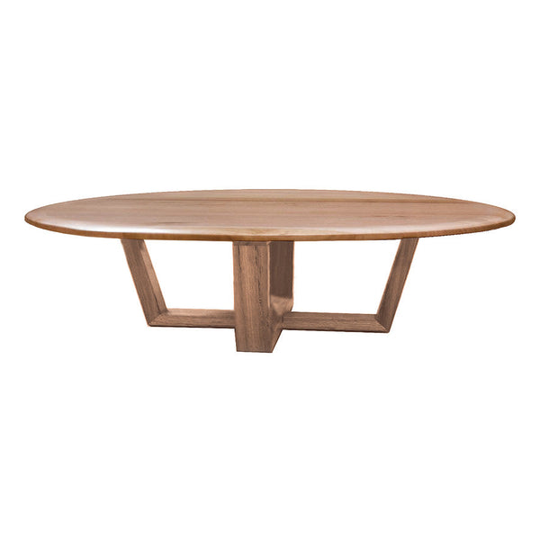Bondi Baxter Round Coffee Table Solid Messmate Timber Scandinavian Design