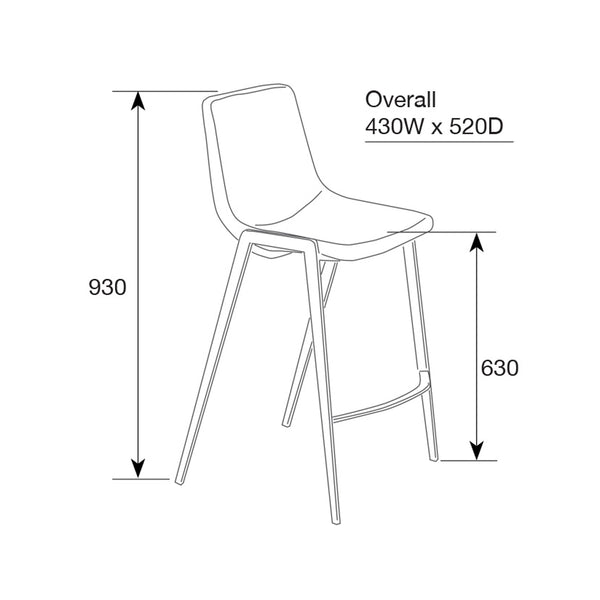 Hudson : Bar Stool - Modern Home Furniture