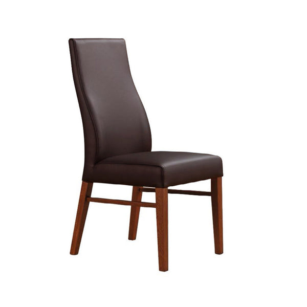 Iris : Fully Upholstered Leather Dining Chair - Modern Home Furniture